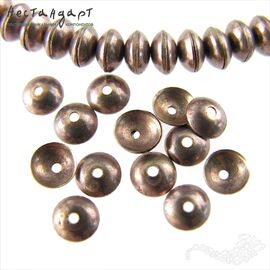 Чашечки для бусин Simple Patina Copper 6х2 мм (уп.10 шт)