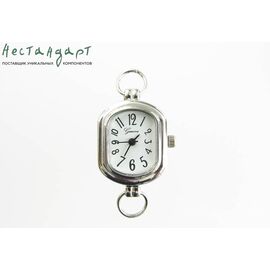 Основа для изготовления часов Geneva L-8 White Silver 30x19 мм