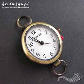Основа для изготовления часов Geneva AG-7 White Bronze 30x22 мм