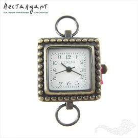 Основа для изготовления часов Geneva AG-5 White Bronze 27х22 мм