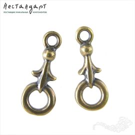 Коннектор Knightly Lily Patina Bronze 17х7 мм