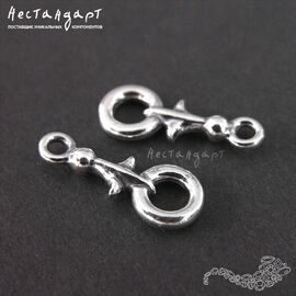 Коннектор Knightly Lily Silver Plated 17х7 мм