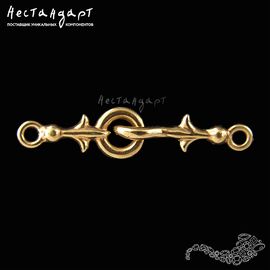 Замок-крючок Knightly Lily Gold Plated 32 мм