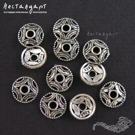 Чашечки для бусин Asian Sterling Silver 8х2 мм