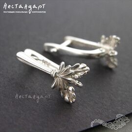 Швензы Oak Sterling Silver 17х9 мм (пара)