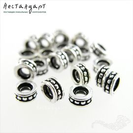 Бусина Antique Collar Sterling Silver 6х2,5 мм