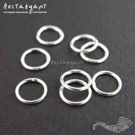 Кольцо соединительное паяное Sterling Silver 5х0,7 мм