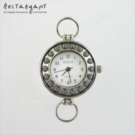 Основа для изготовления часов Geneva L-6 White Silver 31x25 мм