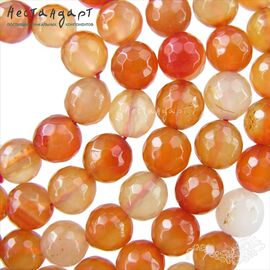 Сердолик натуральный с огранкой 10 мм (уп. 6 шт.)