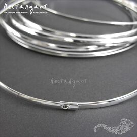 Чокер-основа для колье Rhodium Color 42 см
