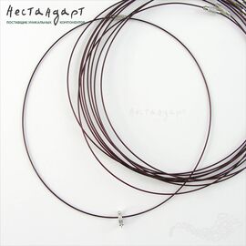 Чокер-основа для колье коричневый 46 см