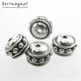 Чашечки для бусин Capeline Silver 9х5,5 мм