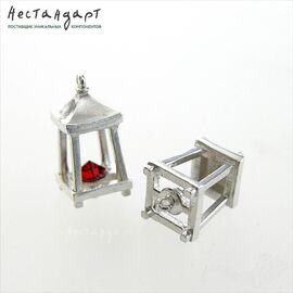 Коннектор East Lantern Sterling Silver 16х8 мм