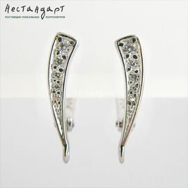 Швензы Comet Trail Sterling Silver 17х3,5 мм (пара)