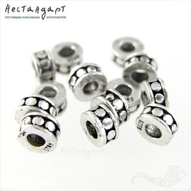 Бусина-спейсер Antique Collar Sterling Silver 6х3 мм