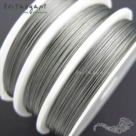 Ювелирный тросик (ланка) Серый 0,3 мм (уп. 80 м)