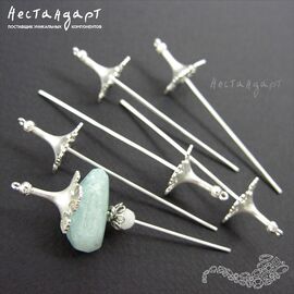 Концевик со штифтом Satin Venetian Sterling Silver 54 мм