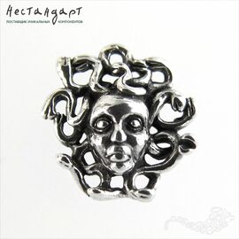 Подвеска Medusa Gorgone Sterling Silver 16 мм
