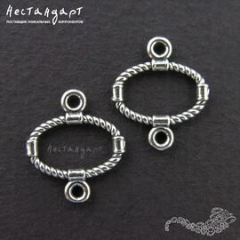 Коннектор Ring Horizon Sterling Silver 11х13 мм