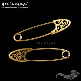 Основа для броши Modern Vermeil Sterling Silver 35 мм