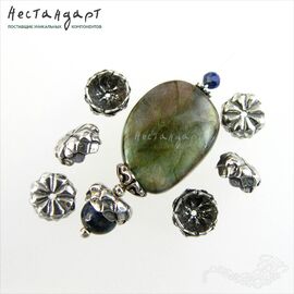 Чашечки для бусин Griffon Sterling Silver 8,5х4 мм