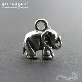 Подвеска Elephant Sterling Silver 10 мм
