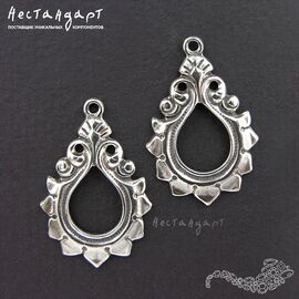 Коннектор-подвеска Bocciolo Sterling Silver 26 мм