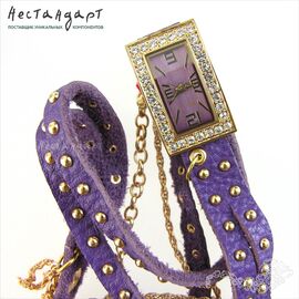 Часы-браслет Geneva Violet Gold Rectangular