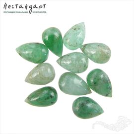 Берилл-изумруд натуральный капля 6-7.5 мм