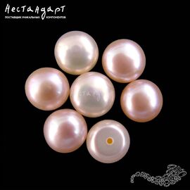 Жемчуг натуральный полусверленный Peach 8-8,5 мм (пара)