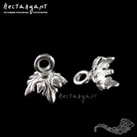 Концевик-пустышка Acanthus Sterling Silver 7х8 мм