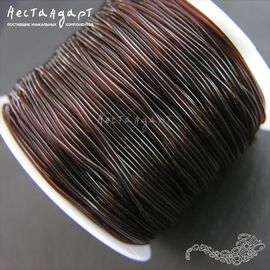 Спандекс (силиконовая резинка) Brown 0,8 мм (уп. 10 м.)