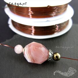 Спандекс (силиконовая резинка) Brown 0,6 мм (уп. 10 м.)