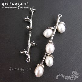 Подвеска со штифтами Willow Sterling Silver 48 мм