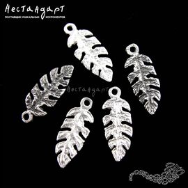 Подвеска Tropical Sheet Silver Plated 16х6 мм
