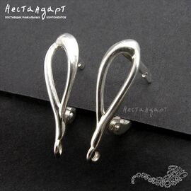 Швензы Boutonniere Sterling Silver 17х5 мм (пара)