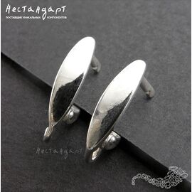 Швензы Planche Sterling Silver Rhodium Plated 14 мм (пара)