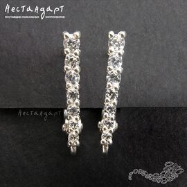 Швензы Traccia Sterling Silver 15,5х2,5 мм (пара)