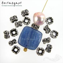 Бусина Jardin Sterling Silver 6х3,5 мм