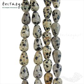 Порфир трихириодацитовый натуральный Smooth Drop 12х8 мм (уп. 5 шт.)