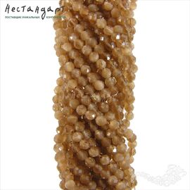 Хрустальная бусина Cat Eye 3 мм (нить 36 см)