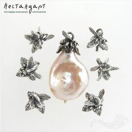 Концевик Flower Bee Sterling Silver 9 мм