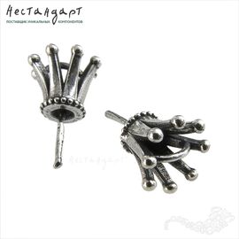 Концевик со штифтом Tiara Sterling Silver 13х8,5 мм