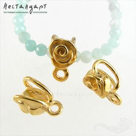 Бейл-держатель для кулона Rose Vermeil Sterling Silver 9х5 мм