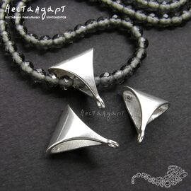 Бейл-держатель для кулона Suprematism Sterling Silver 13х11 мм