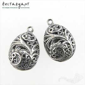 Подвеска Faberge Silver Plated 23х15 мм