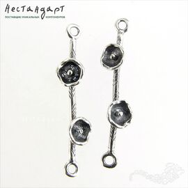 Коннектор Molla Silver Plated 32 мм