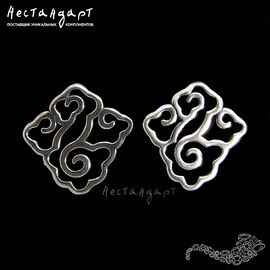 Основы для пусет Chinese Nuage Sterling Silver 11 мм (пара)