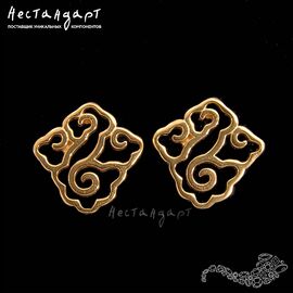 Основы для пусет Chinese Nuage Gold Plated 11 мм (пара)