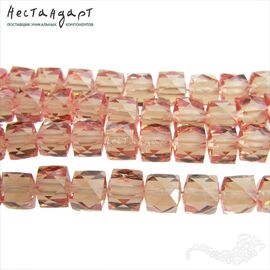 Зултанит наноситал с огранкой Cut Cube 6-7 мм